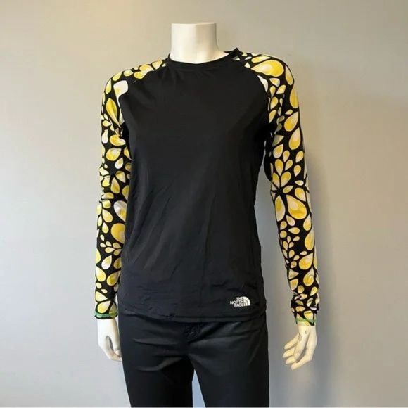 The North Face Other - The North face Rash Guard top fro women size medium black and yellow